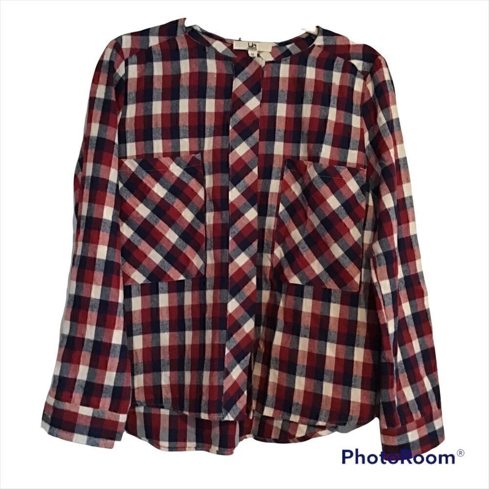 Ya Los Angeles Flannel Cardigan Style Top